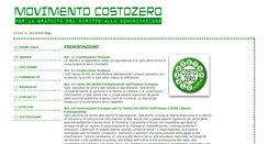 Desktop Screenshot of costozero.org