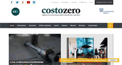 Desktop Screenshot of costozero.it